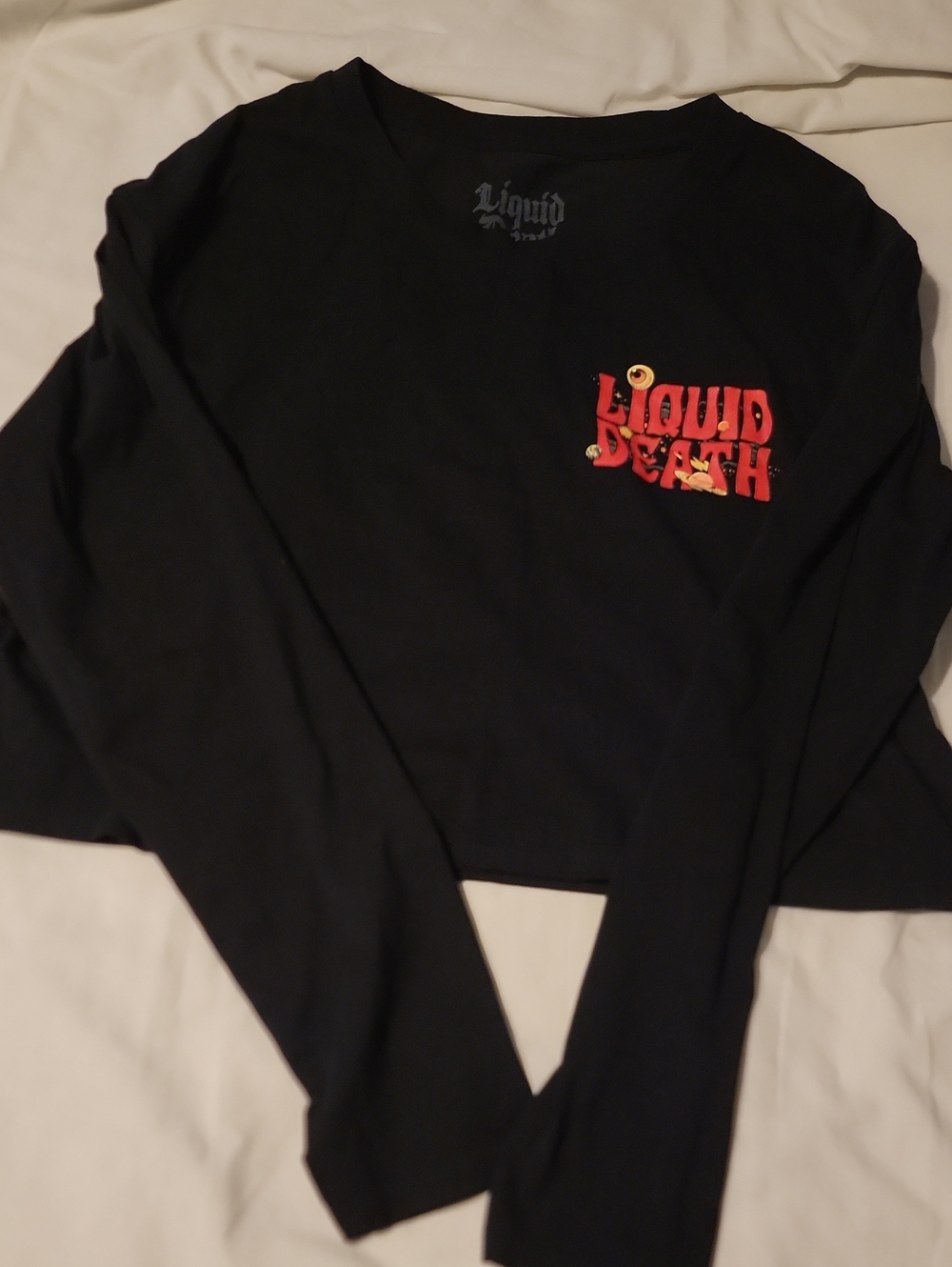 Liquid Death Black Long Sleeve Tee